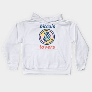 Bitcoin lovers: Pastel Bitcoin Devotee Symbol Kids Hoodie